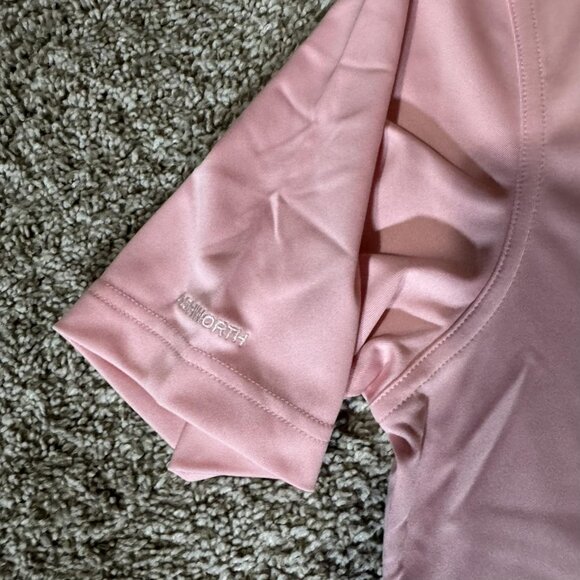 Ashworth Polo Shirt Mens Small Pink EZTEC2 Golf Moisture Wicking AC304S3M - Picture 2 of 8